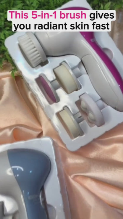 5 in 1 Electric Facial Cleansing Brush Set